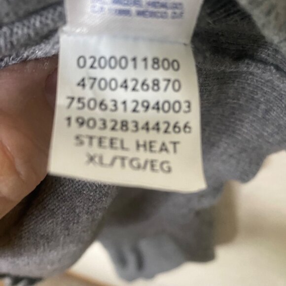 Chaps Cashmere Blend V-Neck Sweater Mens  XL Gray Long Sleeves Pullover Fall Win - Picture 5 of 8